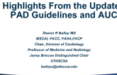 Highlights From the Updated PAD Guidelines and AUC