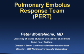 The Pulmonary Embolism Rapid Response Team (PERT)