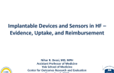 Featured Lecture: Home Pressure Monitoring - Evidence, Uptake, and Reimbursement Challenges