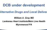 DCB Under Development: Alternative Drugs and Local Delivery Methods