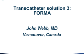 Transcatheter TR Solution 4: FORMA