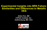 Experimental Insights to BRS Failure: Similarities and Differences to Metallic DES