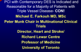 Topic 3: PCI With Contemporary DES Is Indicated and Reasonable for a Majority of Patients With Triple Vessel Disease – CON!