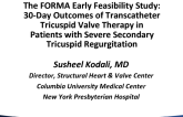 FORMA: 30-Day Outcomes of Transcatheter TV Repair in Patients With Severe Secondary Tricuspid Regurgitation