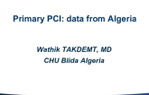 Primary PCI: Data From Algeria