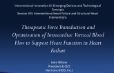 Therapeutic Force Transduction and Optimization of Intra-cardiac Blood Flow to Support Heart Function in Heart Failure Patients