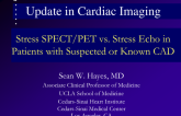 Stress SPECT/PET vs. Stress Echo in Patients with Suspected or Known CAD