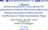 30-Day Outcomes of Transcatheter MV Replacement in Patients With Severe Mitral Valve Disease Secondary to Mitral Annular Calcification or Failed Annuloplasty Rings