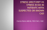 Stress SPECT/PET vs. Stress ECHO 