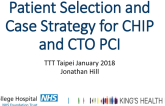 Patient Selection and Case Strategy for CHIP and CTO PCI