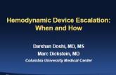 Hemodynamic Device Escalation: When and How