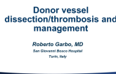 Donor Vessel Dissection/Thrombosis and Management