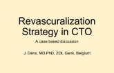 Revascuralization Strategy in CTO