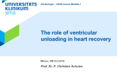 The role of ventricular unloading in heart recovery