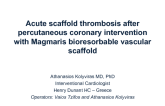 Acute scaffold thrombosis after percutaneous coronary intervention with Magmaris bioresorbable vascular scaffold