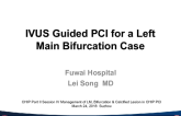 IVUS Guided PCI for a Left Main Bifurcation Case