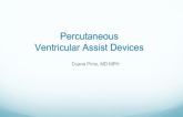 Percutaneous Ventricular Assist Devices