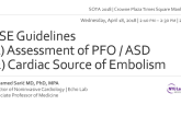 ASE Guidelines: Assessment of PFO / ASD and Cardiac Source of Embolism