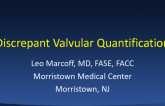 Discrepant Valvular Quantification