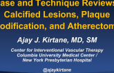 Case and Technique Reviews: Calcified Lesions, Plaque Modification, and Coronary Atherectomy