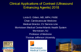 Clinical Applications of Contrast (Ultrasound Enhancing Agents) 2018