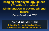 Imaging and physiology-guided PCI without contrast administration in advanced renal failure