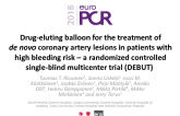 Drug-eluting Balloon for the Treatment of de novo Coronary Artery Lesions in patients with high bleeding risk –a randomized controlled single-blind multicenter trial (DEBUT)