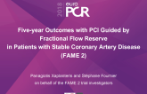 Five-year Outcomes with PCI Guided by Fractional Flow Reservein Patients with Stable Coronary Artery Disease(FAME 2)