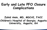 Early and Late PFO Closure Complications