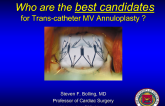 Who Are the Best Candidates for … Transcatheter Mitral Valve Annuloplasty (Anatomic and Clinical Factors)