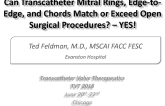 Can Transcatheter Mitral Rings, Edge-to-Edge, and Chords Match or Exceed Open Surgical Procedures? YES!