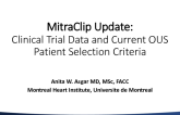 MitraClip Updates I: Recent Clinical Trial Data and Current OUS Patient Selection Criteria