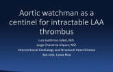 Aortic Watchman As Centinel for Thrombus Embolization in Patient With Recurrent Lower Gastrointestinal Bleeding and Refractory Thrombus in LAA