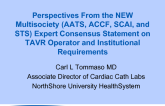 Perspectives From the NEW Multisociety (AATS, ACCF, SCAI, and STS) Expert Consensus Statement on TAVR Operator and Institutional Requirements