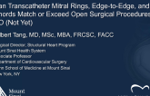 Can Transcatheter Mitral Rings, Edge-to-Edge, and Chords Match or Exceed Open Surgical Procedures? NO!