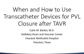 When and How to Use Transcatheter Devices for PVL Closure After TAVR