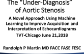 The “Underdiagnosis” of Aortic Stenosis: A Novel Approach Using Machine Learning to Improve Acquisition and Interpretation of Echocardiograms