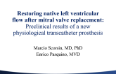 Restoring Native Left Ventricular Flow After Mitral Valve Replacement: Preclinical Results of a New Physiological Transcatheter Prosthesis