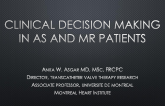 Clinical Decision-Mmaking in AS and MR Patients: Choosing the Best Patients for Multivalve Interventions