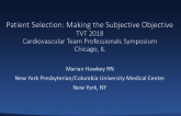 Patient Selection: Making the Subjective Objective (Frailty, Depression)