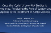 Once the ‘Cycle' of Low-Risk Studies is Completed, Predicting the Role of Surgery and Surgeons in the Treatment of Aortic Stenosis