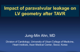 Impact of Paravalvular Regurgitation After TAVR on LV Geometry: A Serial Echo Study