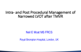 Intra and Postprocedure Management of Narrowed LVOT After TMVR