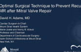 Optimal Surgical Technique to Prevent Recurrent MR After Mitral Valve Repair