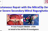 Percutaneous Repair with the MitraClip Device for Severe Secondary Mitral Regurgitation