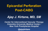 Epicardial Perforation Post-CABG