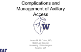 Complications and Management of Axillary Access