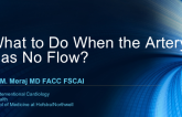 What to Do When the Artery Has No Flow?