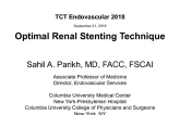 Optimal Renal Stenting Technique
