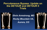 Percutaneous Bypass: Update on the DETOUR and DETOUR II Trials